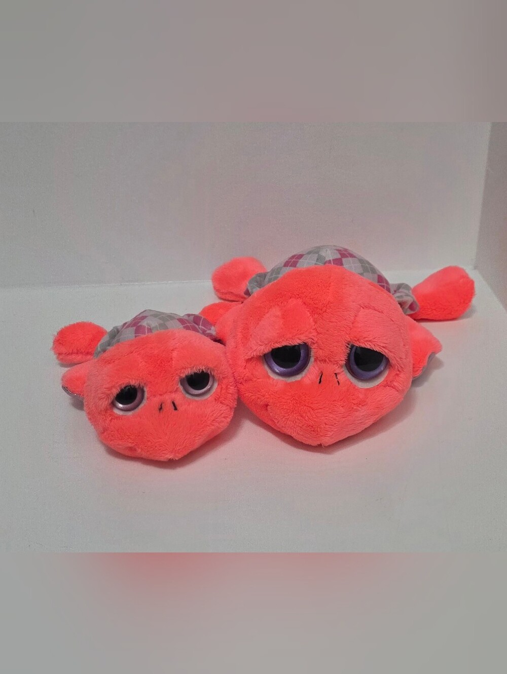 Russ Plush Turtle Pair - Tartan